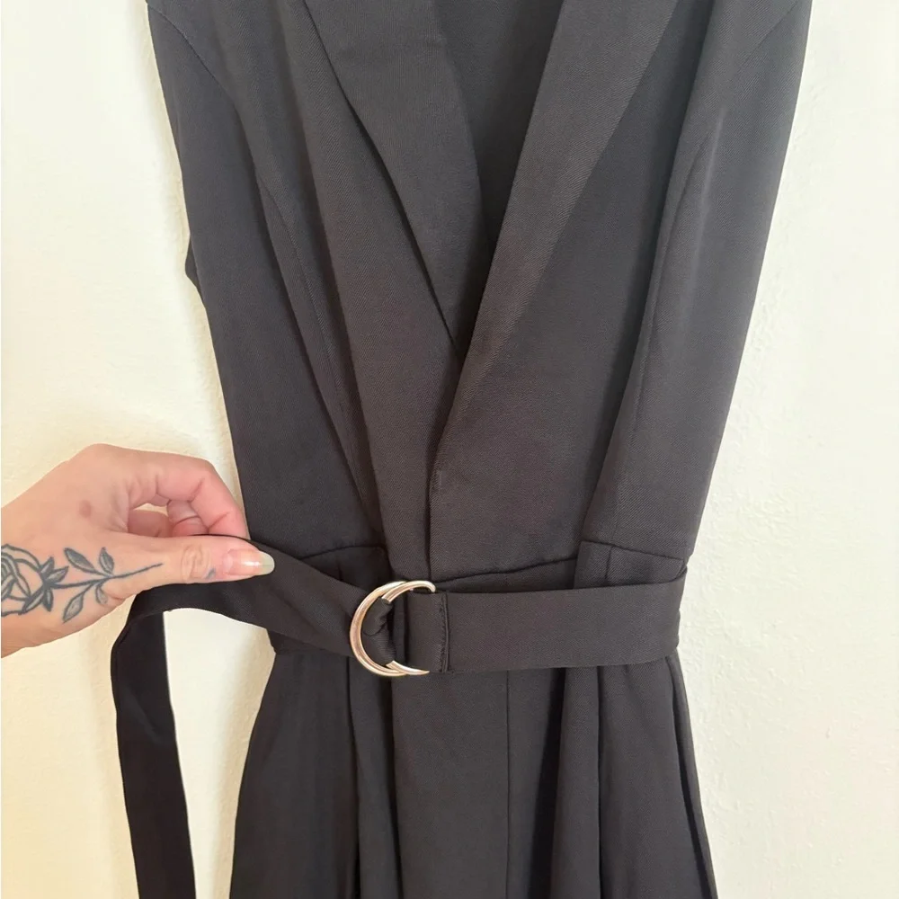 Commense Black Jumpsuit with Belt - Picture 5 of 6